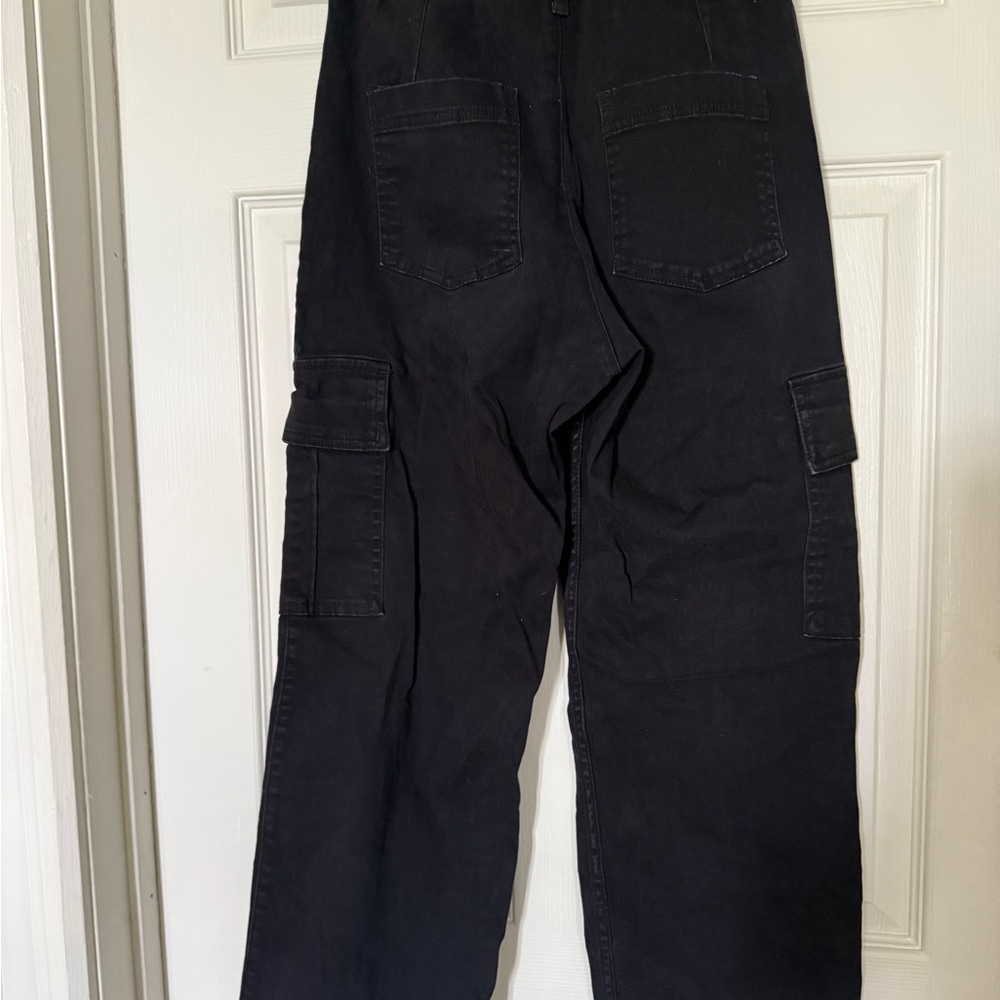 Hollister Black Cargo Pants Tailored Fit